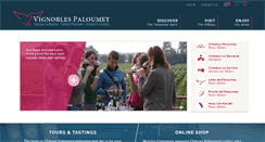 Desktop Screenshot of chateaupaloumey.com